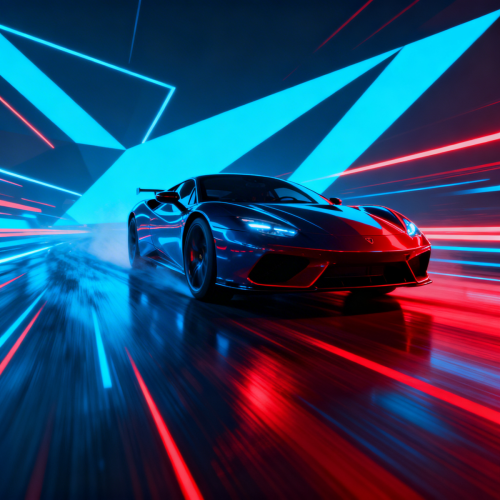 Powerful Car Silhouette Wallpaper