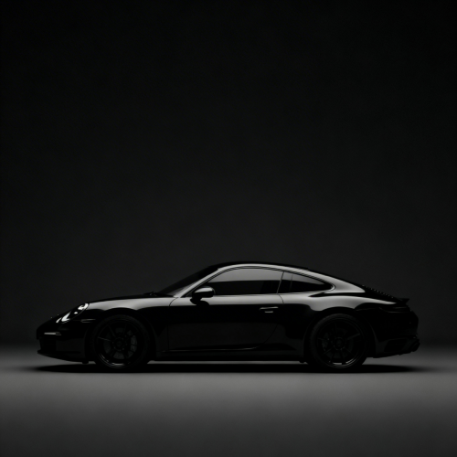 Minimal Black Car Wallpaper