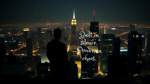 Built in Silence Motivational Wallpaper
