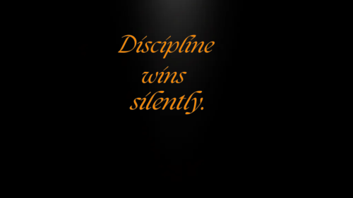 Silent Discipline Wallpaper