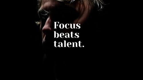 Focus Beats Talent Wallpaper
