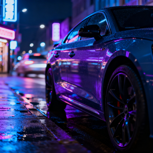 Urban Night Car Wallpaper Background