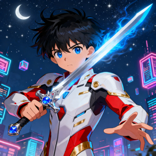 Anime Boy with Sword Wallpaper