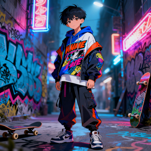 Anime Boy Hoodie Street Style Wallpaper