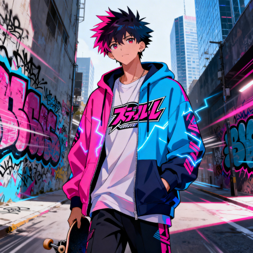 Anime Boy Hoodie Street Style Wallpaper