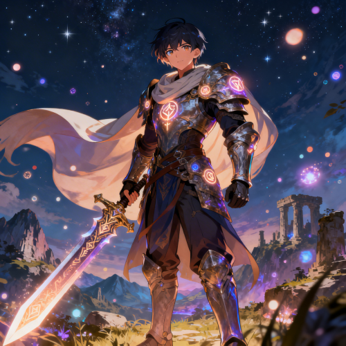 Fantasy Anime Warrior Wallpaper