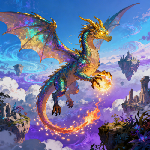 Anime Dragon Fantasy Wallpaper