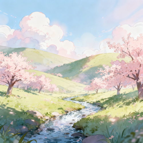 Anime Dreamy Nature Wallpaper