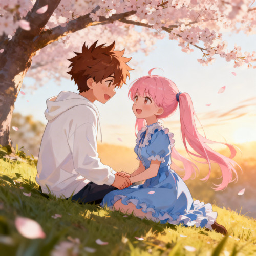Cute Anime Couple Wallpaper