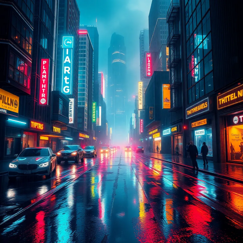 Neon Cyber City – Futuristic 4K Wallpaper