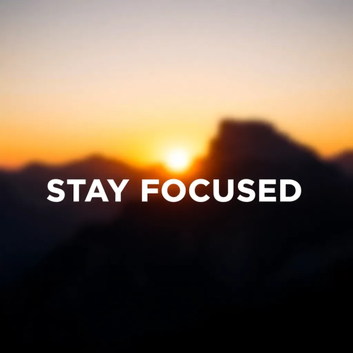 Stay Focused Motivation Wallpaper – Productivity Quote HD Background