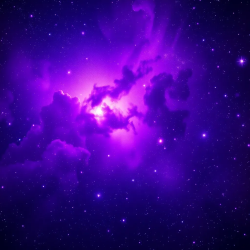 Dreamy Purple Galaxy – Cosmic Space 4K Wallpaper