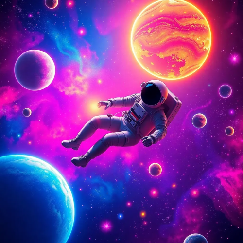 Neon Space Explorer