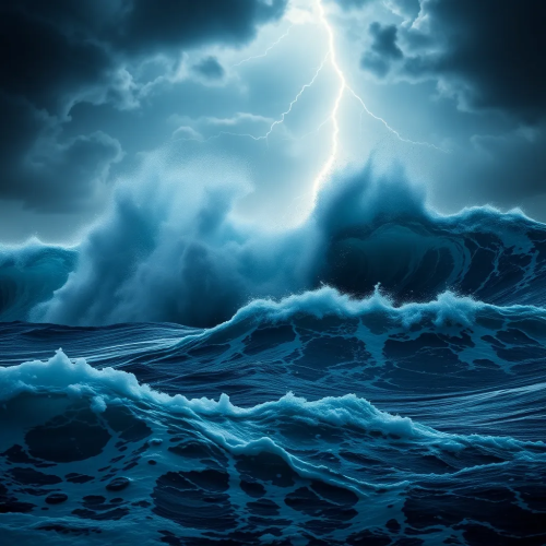 Raging Ocean Storm – Cinematic Ultra Realistic 8K Wallpaper