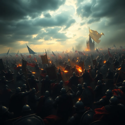 : Epic Fantasy War Under Dark Skies